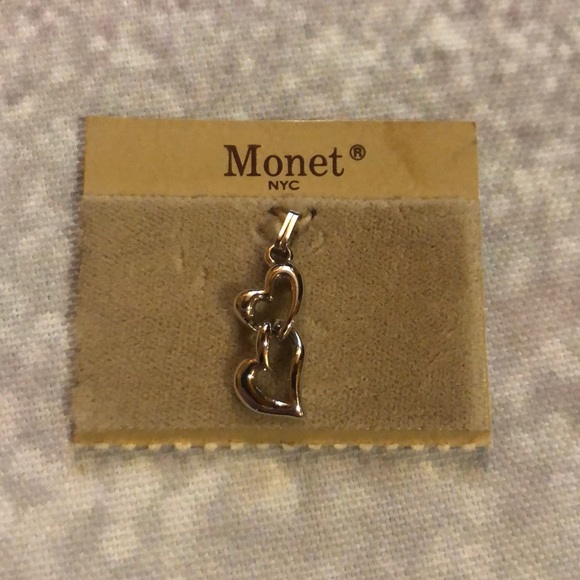 Monet Jewelry - Interlocking Heart Pendant